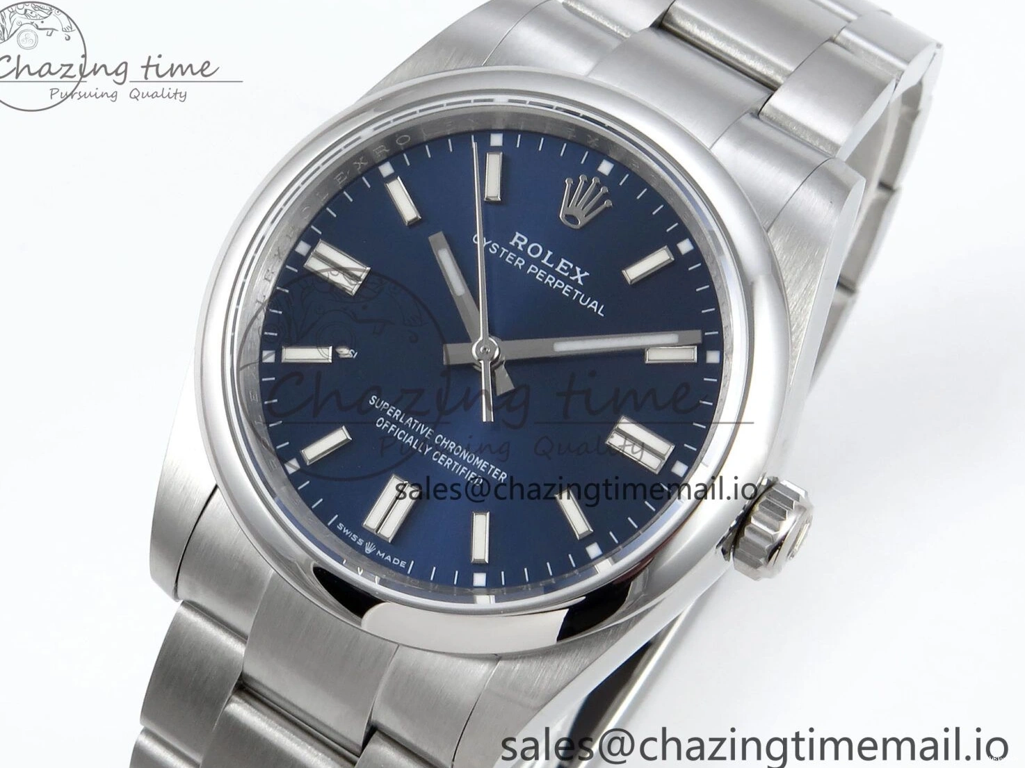 Dial 126000 Steel Oyster Blue Edition 36mm Best A3230 1:1 DIWF Perpetual 904L 0418